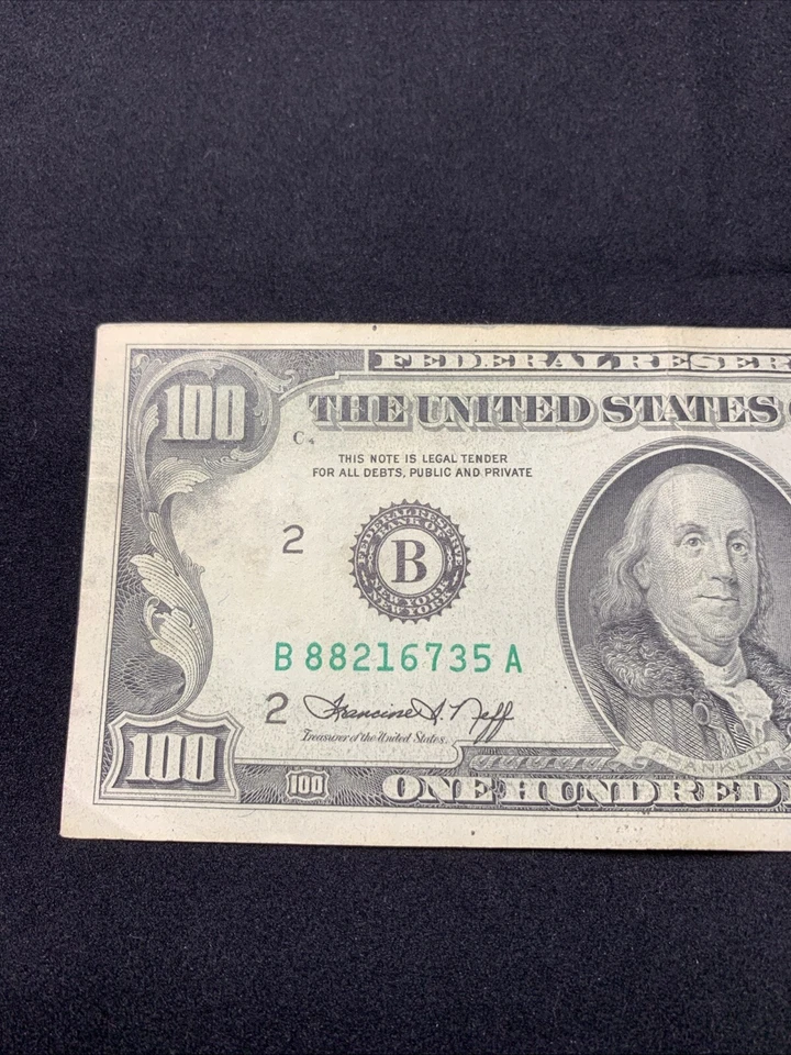 1974 $100-#88216735-Classic Bill Design-  One Hundred Dollar “B” Bill! - Image 1 of 4