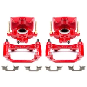 Power Stop Rear Red Calipers w/Brackets - Pair For 07-16 Cadillac Escalade - Picture 1 of 2