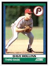 1991 Score 100 Rising Stars #96 DAVE HOLLINS Philadelphia Phillies ~E1R