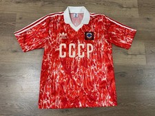 USSR NATIONAL TEAM 1989/1991 HOME FOOTBALL SHIRT JERSEY VTG SIZE 38/40 ADIDAS