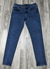 Banana Republic Womens Blue Mid Rise Stretchy Skinny Med Wash Jeans Size 28/6