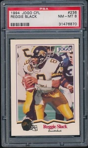 1994 Jogo CFL #236 Reggie Slack Rookie RC PSA 8 NM-MT - POP 1 Auburn Tigers QB - Bild 1 von 1