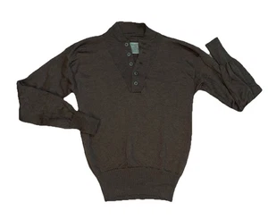 New USGI US Military GI Army 5 Button 100% Wool Sweater OD Brown Size X-Large XL - Picture 1 of 6