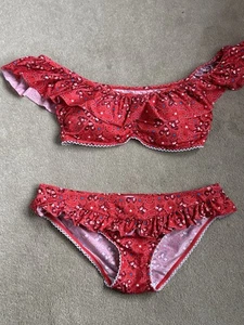 Floozie Frost französisch rot Bikini-Größe 10/12 Strand/Bademode/Urlaub Debenhams - Bild 1 von 9