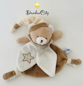 5063🌟Doudou Plat Ourson Ours Babynat Baby Nat Les Lumilunes Marron Beige - Photo 1/3