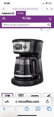 Mr. coffee 12-cup programmable coffee maker red - Image 1 of 4