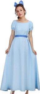 Wendy Kostüm Cosplay Kleid Erwachsene Damen Mädchen blau Liebling Medium,  - Bild 1 von 6