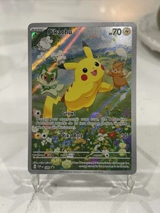 Pikachu 088 Sv: Escarlata y Violeta Promo Ilustración Raro Pokemon Juego de Cartas Coleccionables - Imagen 1 de 2