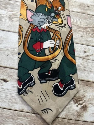 Gravata masculina Cartoon Network Tom e Jerry.   KK - Imagem 1 de 3