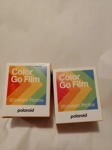 2 POLAROID Farbfilm für GO Kameras 2 Packungen mit 16 Sofortbildern - NEU 32 insgesamt - Bild 1 von 3