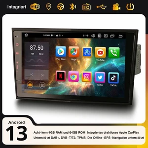 8-Kern 8" Android 13 Autoradio DAB+ GPS Opel Meriva Zafira Vivaro Tigra Twinstop - Bild 1 von 22