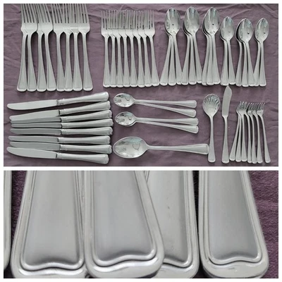 Juego de 57 cubiertos esmerilados Gorham Monet  Foto 1 de 4