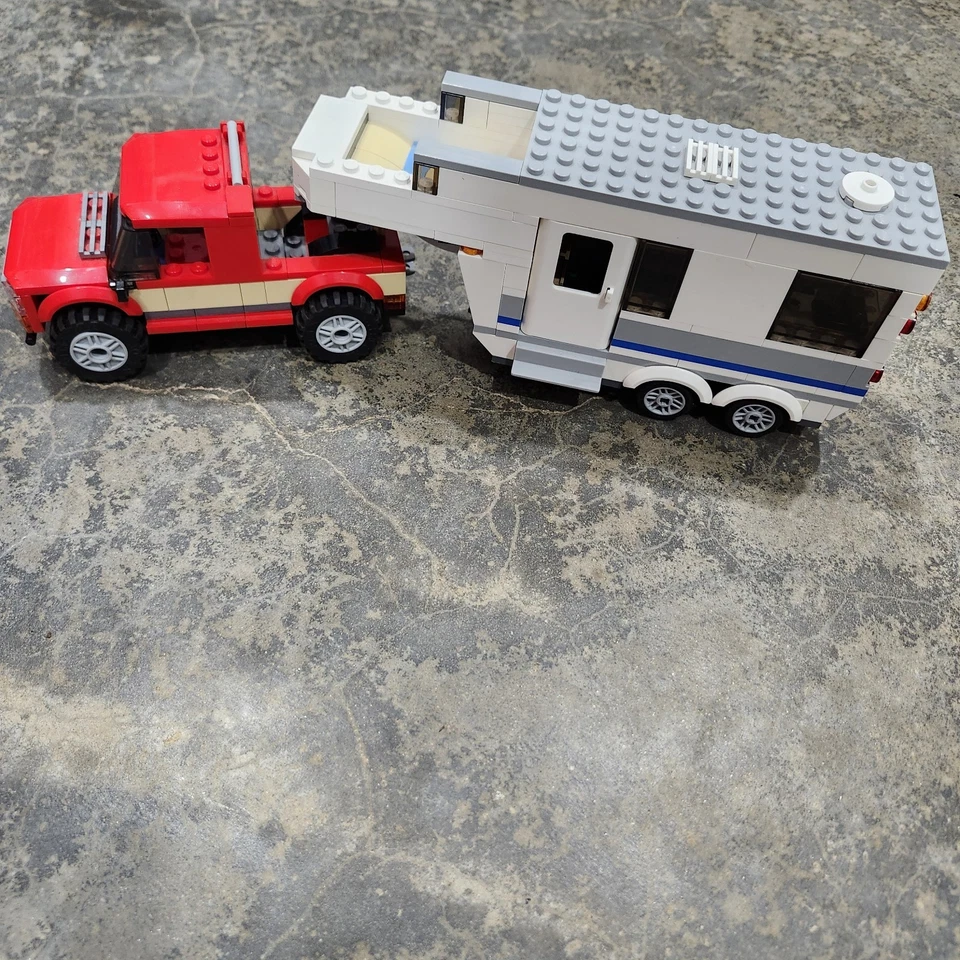 LEGO CITY: Pickup & Caravan (60182) Mostly Complete, No Minifigs Or Accessories - Image 1 of 4