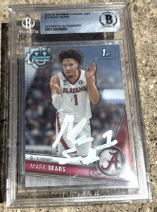 MARK SEARS SIGNED Chrome ROOKIE Card BECKETT Auto Slabbed ALABAMA - Picture 1 of 2