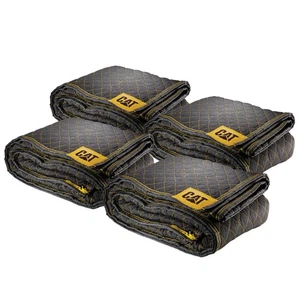 Cat 4 Pack 72 Inch x 80 Inch Non-Woven Utility Blanket - 240030 - Picture 1 of 6
