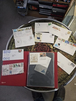 Job lot of first day covers and envelopes with album from 1968 onwards - Image 1 of 4