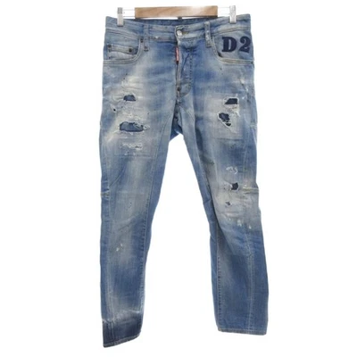 DSQUARED2 2020 Tidy Biker Jean pantalones de mezclilla 44 azul claro / UO... - Imagen 1 de 4