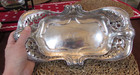 230g Webster Sterling Silver Antique Reticulated Art Nouveau Center Serving Dish