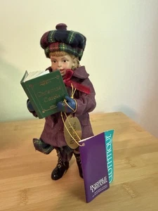 Vintage Possible Dreams Clothtique Christmas Caroler Figurine Sarah 720029 w/Tag - Picture 1 of 9