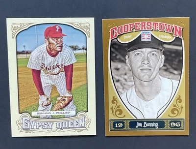 Jim Bunning 2014 Topps Gypsy Queen Philadelphia Phillies Salón de la fama Bonus Foto 1 de 2