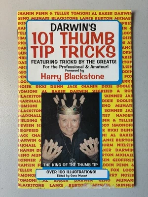 Darwin’s 101 Thumb Tip Tricks Gary Darwin Over 100 illust. 1994 Vintage GC *RARE - Image 1 of 4