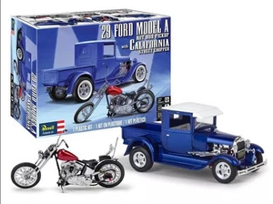 Revell 1/25 1929 Ford Model A Hot Rod w/Street Chopper Plastic Model Kit 14565 - Picture 1 of 1