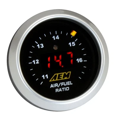 AEM Wideband UEGO Digital Air/Fuel Ratio Gauge With Bosch O2 Sensor 52mm 2 1/16" - Image 1 of 4