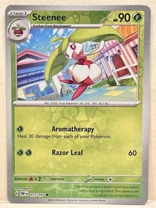 Steenee Reverse Holo - SV03: Obsidian Flames 017/197 - NM Pokemon - Picture 1 of 2
