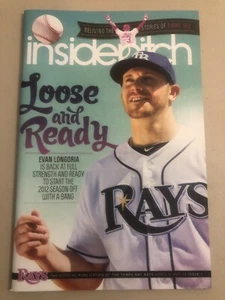 Tampa Bay Rays ⚾️ Inside Pitch Program April/May 2012 ⚾️ Evan Longoria - Picture 1 of 7