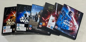 STAR WARS : Episodes 1-6 + Rogue Awakens Jedi Skywalker  10 Film 16 Disc DVD Set - Imagen 1 de 4