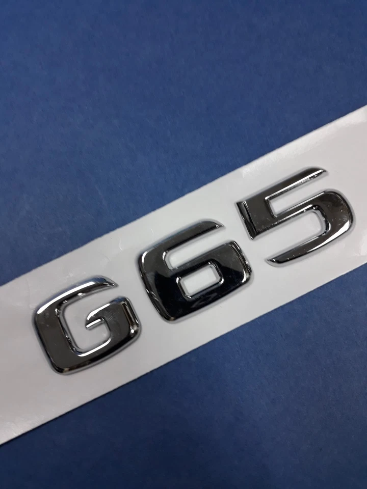 * G65 * TRUNK LETTERS CHROME EMBLEM BADGES FOR MERCEDES BENZ G-CLASS AMG - Image 1 of 4