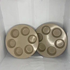 Lot Of 2 Anchor Hocking Microwave PM447-TI 486 Cupcake Muffin Pan Cooker Gadget - Picture 1 of 7
