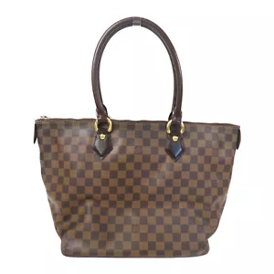LOUIS VUITTON LV GHW Saleya MM Shoulder Bag N51188 Damier Brown - Picture 1 of 11