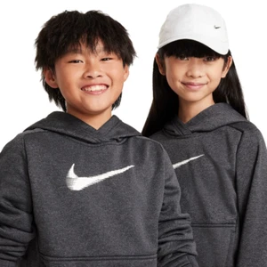 Nike Kids' Therma-FIT Pullover Hoodie Grey Size X-Small - Picture 1 of 3