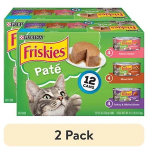 Purina Pate Salmon, Turkey, and Mixed Grilled, Wet Cat Food, 5.5 oz Can, 12 Pack - Picture 1 of 12