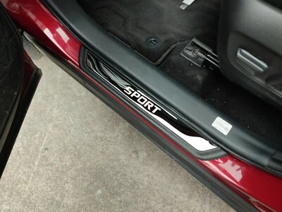 CARHANSON For Toyota CHR Car Accessories Door Sill Trim Protector Scuff Plate 2016-2022