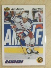 Tony Amonte NY Rangers Chicago Blackhawks " YOU PICK"  1991 inserts topps & more