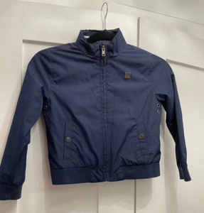 Janie & Jack Navy Blue Windbreaker Bomber Fall & Spring JACKET Sz 5-6 preownd - Picture 1 of 4