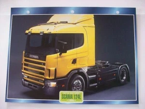 CARTE FICHE CAMION CABINE AVANCEE SCANIA 124 L 1995 - Imagen 1 de 1