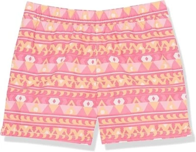 Columbia Pantalón Corto Estampado Lavado Jóvenes Niñas M Rosa Pull On Cintura Elástica NUEVO Foto 1 de 4