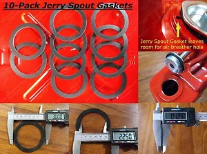 10x NEW Jerry Gas Can Spout Gaskets Can Gallon 20L Military Army Rubber BLITZ - Picture 1 of 11