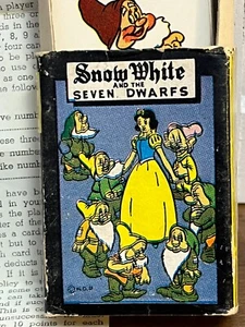 Vintage 1965 Snow White & The Seven Dwarfs Card Game w/Misprint on box - Picture 1 of 7