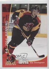 2002-03 Belleville Bulls Team Issue Josh Manning #44