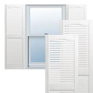 LL1S12X02500BW Standard Vinyl Shutters, 12 x 25, Bright White - Picture 1 of 12
