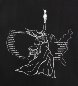 Alvin Ailey American Dance Theatre US Crew Tour 2018 Black T-Shirt sz L /209 - Picture 1 of 8