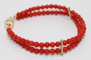 Doppelstrang rote Koralle Armband Schmuck Konvolut - Bild 1 von 8