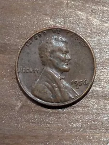 1956 D Wheat Penny One Cent "L" On Rim Error - Picture 1 of 3