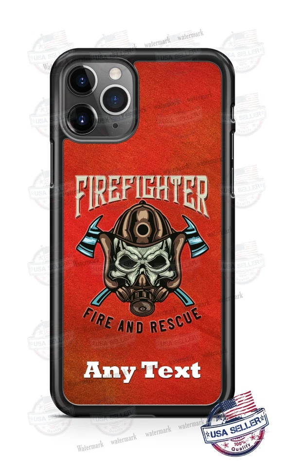 Funda de teléfono Firefighter Fire & Rescue Team Heroes para iPhone i12 Samsung s20 LG Foto 1 de 4