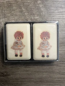 Jabones decorados a mano por Georgi muñeca Raggedy Anne gemas fresadas en francés - Imagen 1 de 11