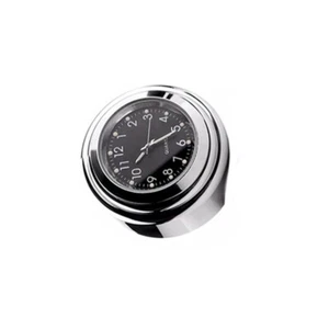 Chrome Universal Waterproof 7/8'' 1'' Motorcycle Handlebar Mount Clock Watch - Picture 1 of 5